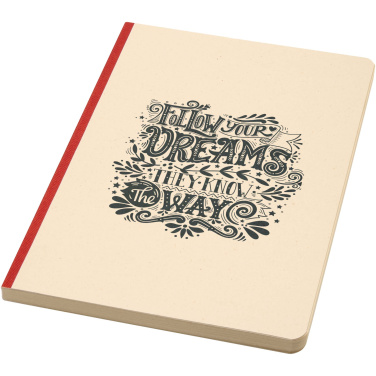 Logotrade promotional merchandise photo of: Liliana A5 sugarcane and RPET soft cover notebook